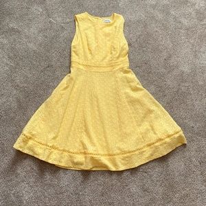 yellow calvin klein dress. size 2.